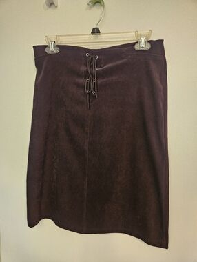 Chocolate brown pencil skirt